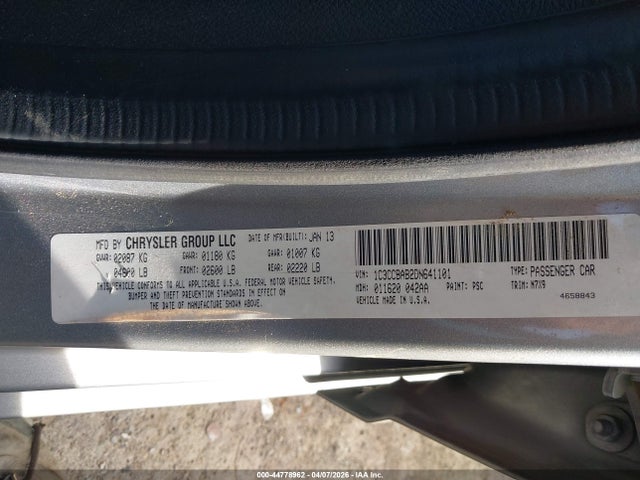 Aukcja sprzedaży 2013 Chrysler 200 Lx, vin: 1C3CCBAB2DN641101, numer aukcji: 44778962