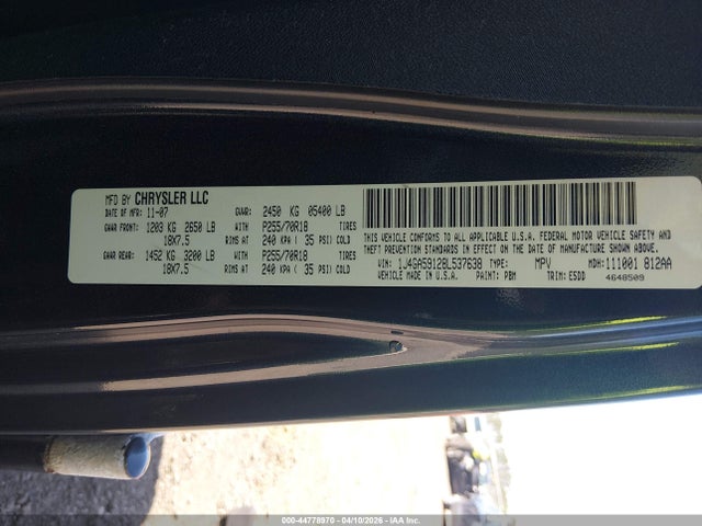 Aukcja sprzedaży 2008 Jeep Wrangler Unlimited Sahara, vin: 1J4GA59128L537638, numer aukcji: 44778970