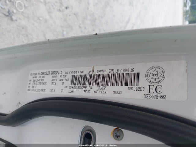 2011 Ram Ram 1500 Slt მანქანა იყიდება აუქციონზე, vin: 1D7RV1GT7BS562232, აუქციონის ნომერი: 44778972