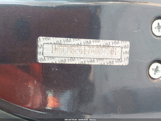 2007 Honda Accord 3.0 Ex მანქანა იყიდება აუქციონზე, vin: 1HGCM82617A007501, აუქციონის ნომერი: 44779129