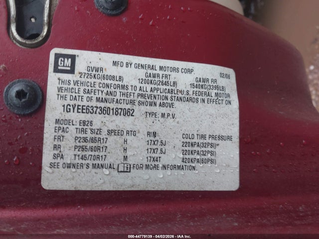 2006 CADILLAC SRX 1GYEE637360187062 Photo 8