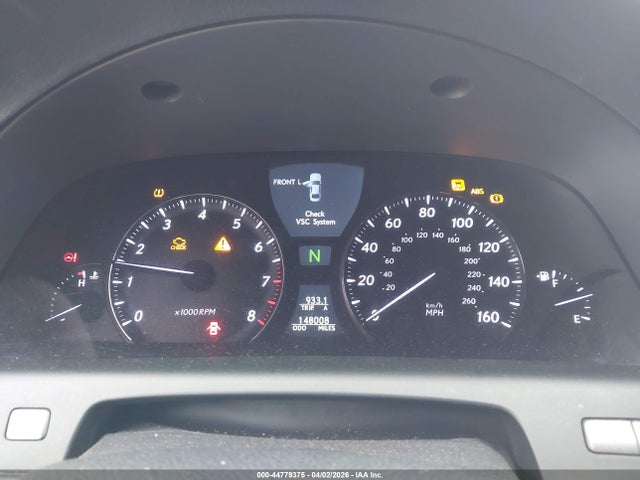 2008 Lexus Ls 460 მანქანა იყიდება აუქციონზე, vin: JTHBL46F785053357, აუქციონის ნომერი: 44779375