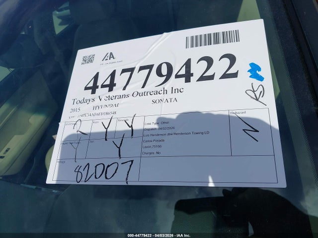 Hyundai Sonata Limited 2015 5NPE34AF6FH186548 Image 17