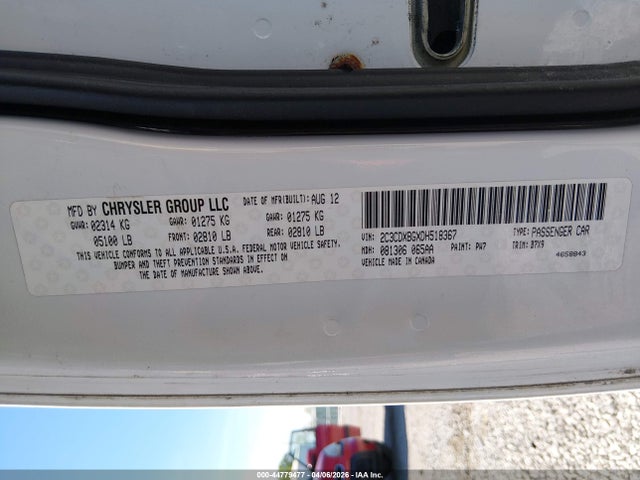 Продажа на аукционе авто 2013 Dodge Charger Se, vin: 2C3CDXBGXDH518367, номер лота: 44779477