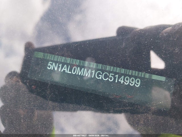 Aukcja sprzedaży 2016 Infiniti Qx60, vin: 5N1AL0MM1GC514999, numer aukcji: 44779527