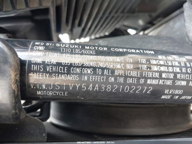2008 SUZUKI VLR1800 JS1VY54A382102272 Photo 9