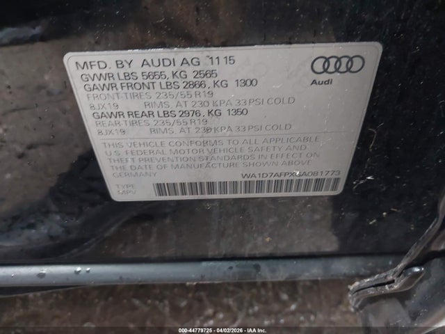 2016 AUDI Q5 WA1D7AFPXGA081773 Photo 8