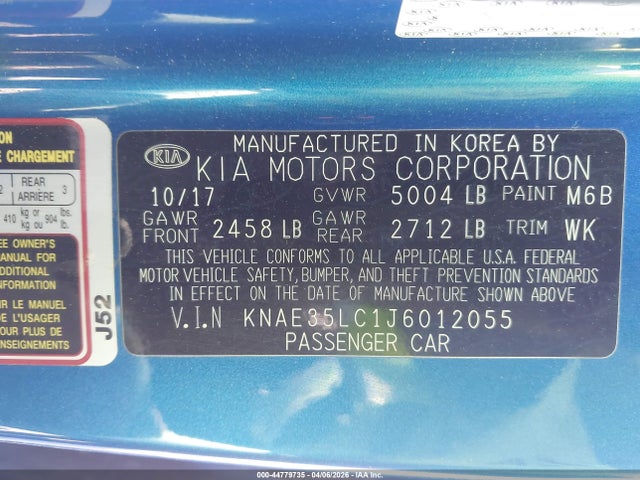 2018 KIA STINGER KNAE35LC1J6012055 Photo 8