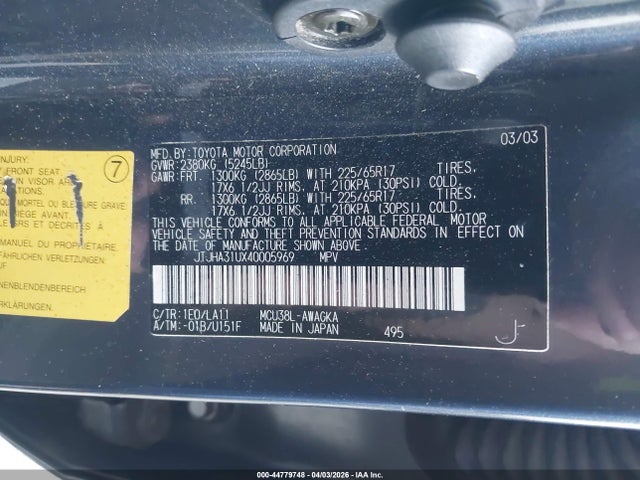 2004 LEXUS RX 330 JTJHA31UX40005969 Photo 8