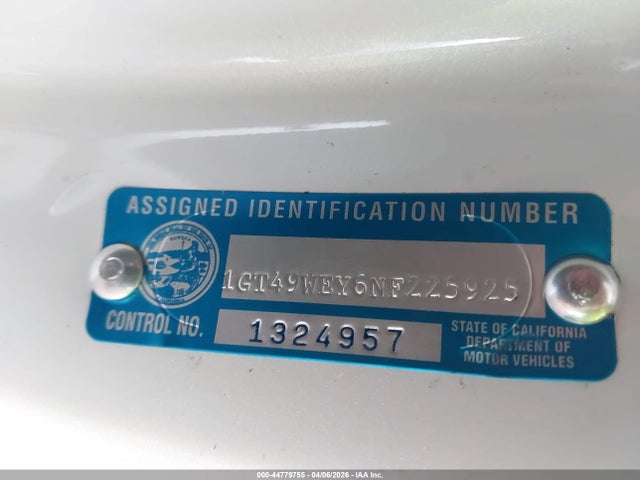 44779755 :رقم المزاد ، 1GT49WEY6NF225925 vin ، 2022 Gmc Sierra 3500hd 4wd  Long Bed Denali مزاد بيع