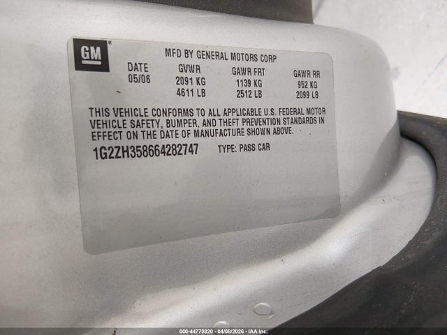 2006 PONTIAC G6 1G2ZH358664282747 Photo 8