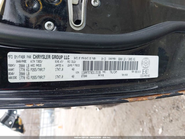 Продаж на аукціоні авто 2014 Ram 1500 St, vin: 1C6RR7ST8ES115199, номер лоту: 44780128