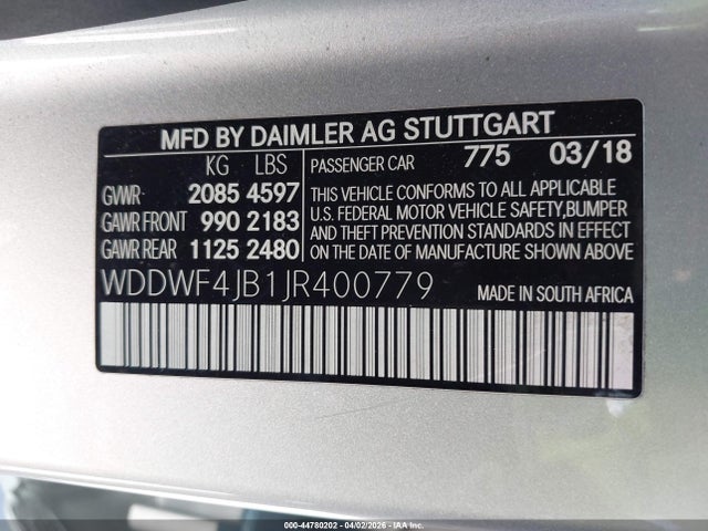 2018 MERCEDES-BENZ C 300 WDDWF4JB1JR400779 Photo 8