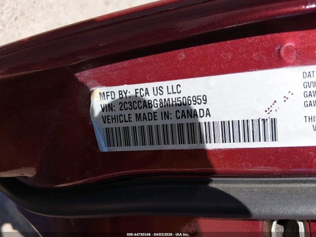Продажа на аукционе авто 2021 Chrysler 300 300s, vin: 2C3CCABG8MH506959, номер лота: 44780346