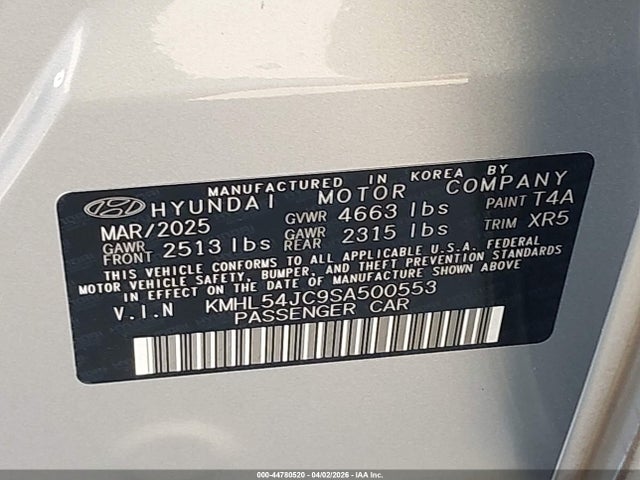 KMHL54JC9SA500553 Hyundai Sonata N Line