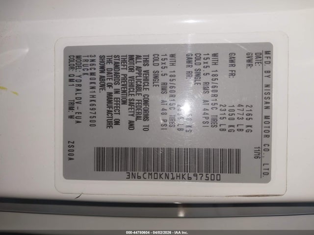 Nissan Nv200 S 2017 3N6CM0KN1HK697500 Image 9