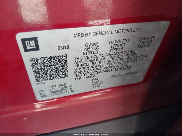 2019 CADILLAC XT4 1GYFZCR44KF100622 Photo 8