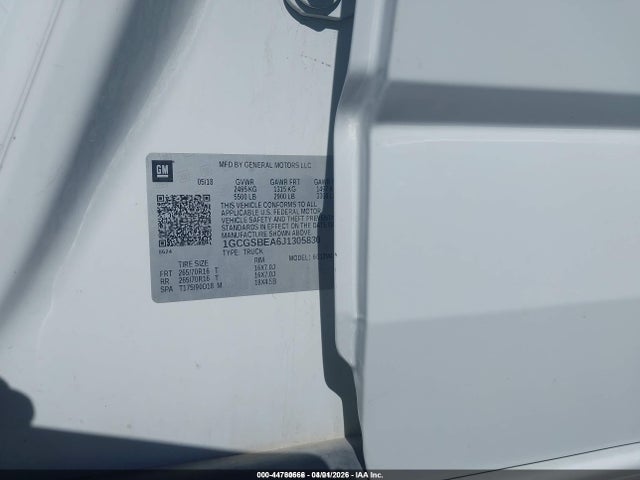 2018 CHEVROLET COLORADO 1GCGSBEA6J1305830 Photo 8