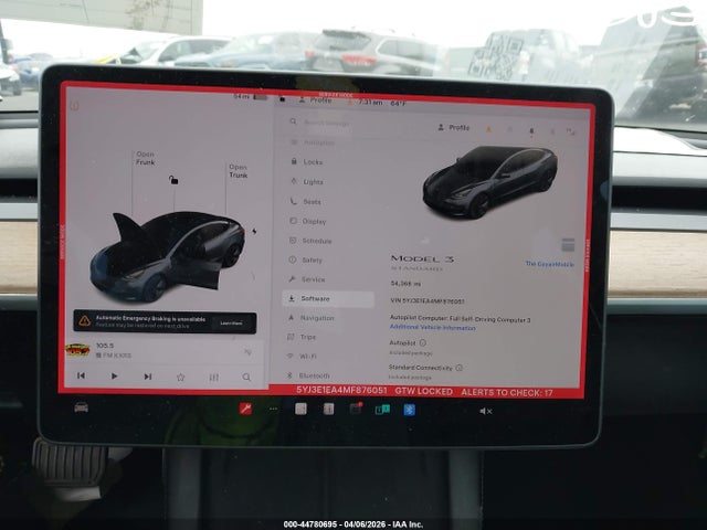 Продаж на аукціоні авто 2021 Tesla Model 3 Standard Range Plus Rear-wheel Drive, vin: 5YJ3E1EA4MF876051, номер лоту: 44780695