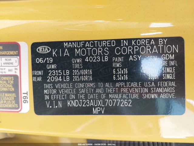 2020 KIA SOUL KNDJ23AUXL7077262 Photo 8