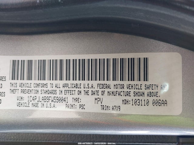 2015 JEEP CHEROKEE 1C4PJLAB9FW590041 Photo 8