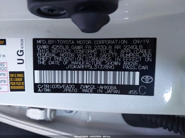 Toyota Prius Prime Limited 2020 JTDKARFP5L3137890 Image 9
