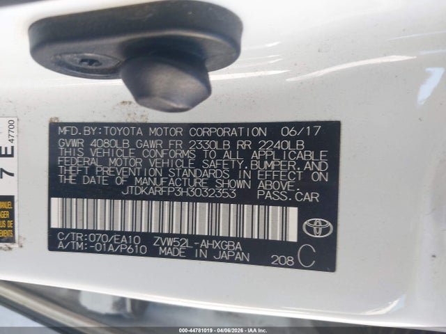 JTDKARFP3H3032353 Toyota Prius Prime Premium