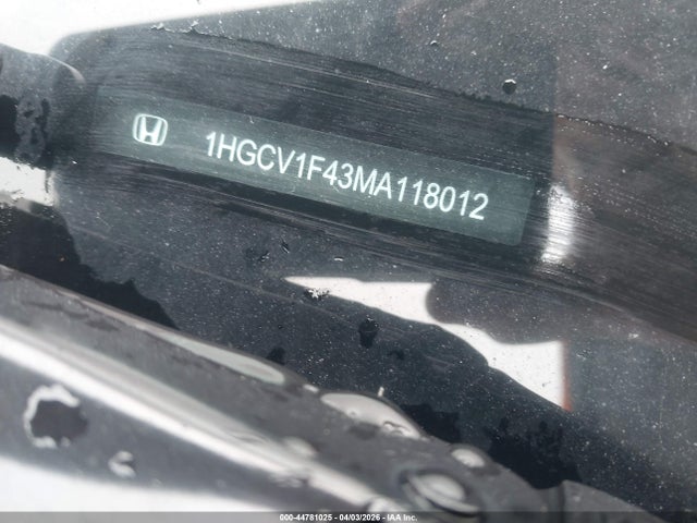 44781025 :رقم المزاد ، 1HGCV1F43MA118012 vin ، 2021 Honda Accord Sport Special Edition مزاد بيع