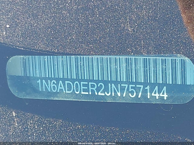 1N6AD0ER2JN757144 Nissan Frontier Sv