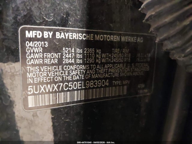2014 BMW X3 5UXWX7C50EL983904 Photo 8
