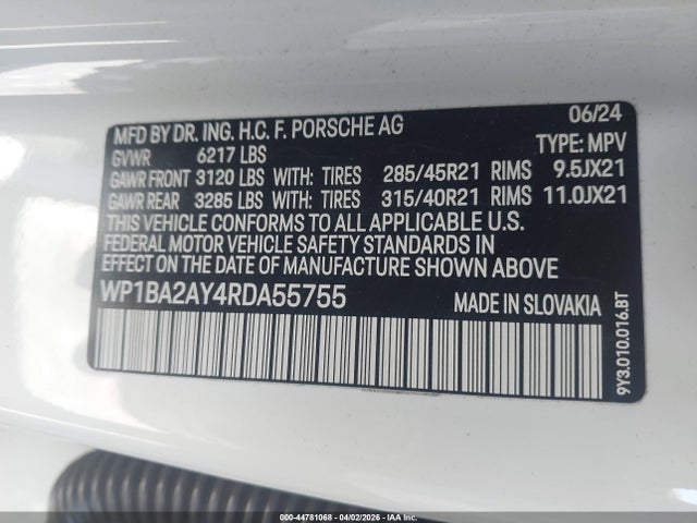 2024 PORSCHE CAYENNE COUPE WP1BA2AY4RDA55755 Photo 8