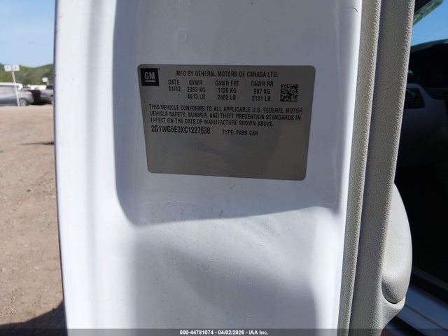 2012 CHEVROLET IMPALA 2G1WG5E3XC1227638 Photo 8