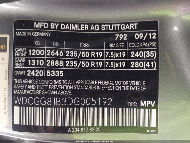 Продаж на аукціоні авто 2013 Mercedes-benz Glk 350 4matic, vin: WDCGG8JB3DG005192, номер лоту: 44781081