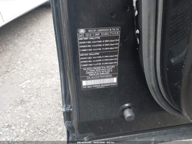 2011 LAND ROVER LR4 SALAG2D47BA558040 Photo 8