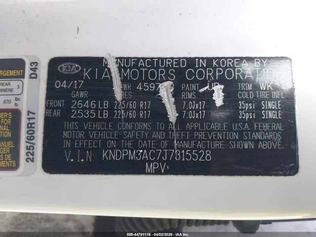 2018 KIA SPORTAGE KNDPM3AC7J7315528 Photo 8