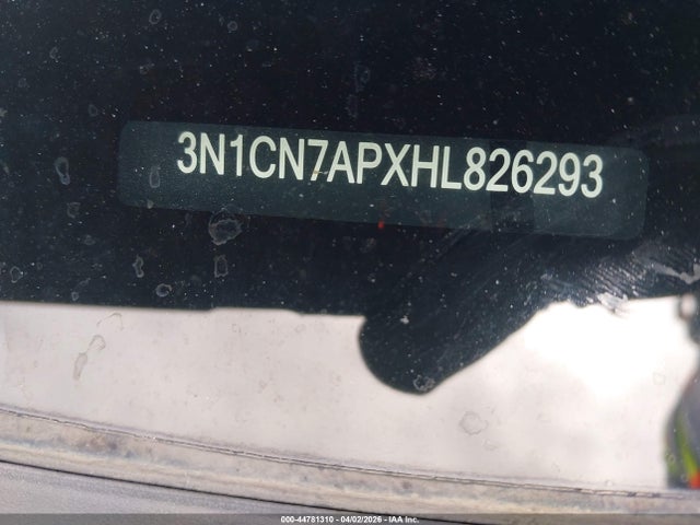 3N1CN7APXHL826293 Nissan Versa 1.6 Sv
