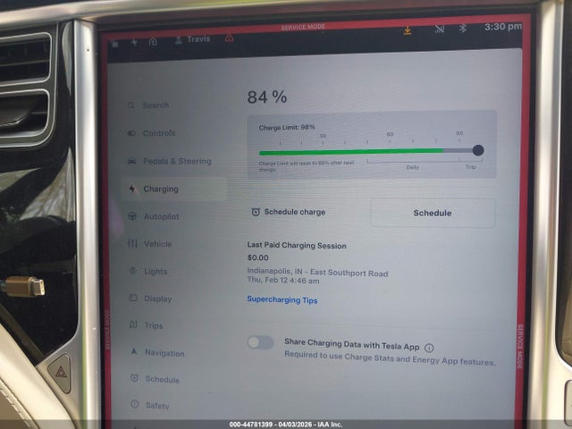 Продаж на аукціоні авто 2015 Tesla Model S 70d/85d/p85d, vin: 5YJSA1S21FF093177, номер лоту: 44781399