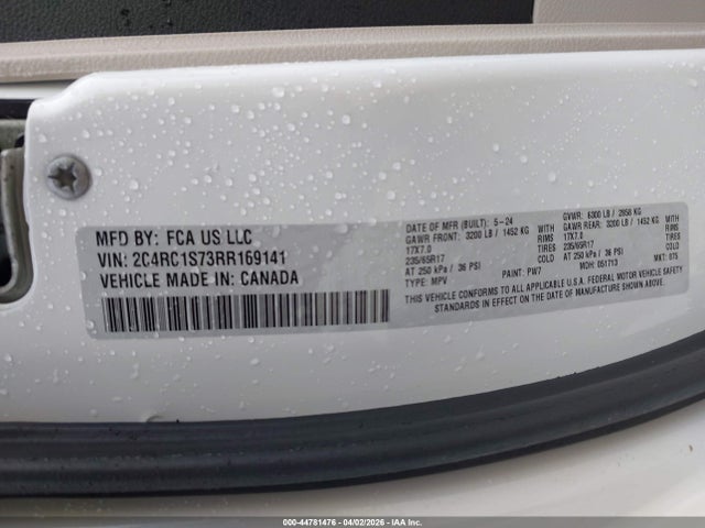 2024 CHRYSLER PACIFICA HYBRID 2C4RC1S73RR169141 Photo 8