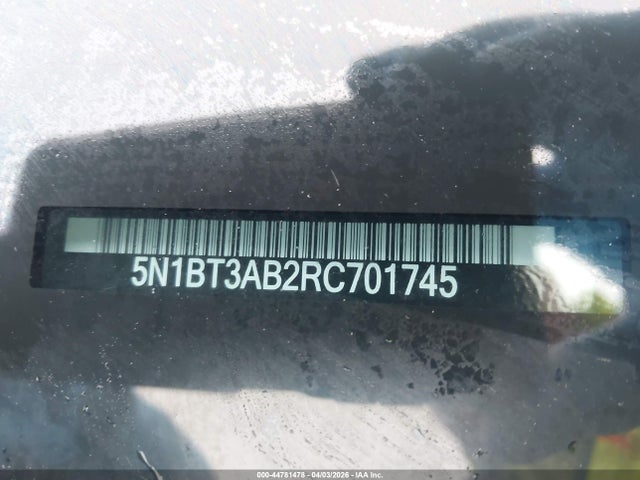 5N1BT3AB2RC701745 Nissan Rogue S Intelligent Awd