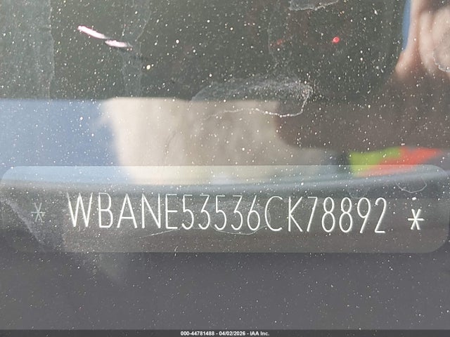 44781488 :رقم المزاد ، WBANE53536CK78892 vin ، 2006 Bmw 525i مزاد بيع