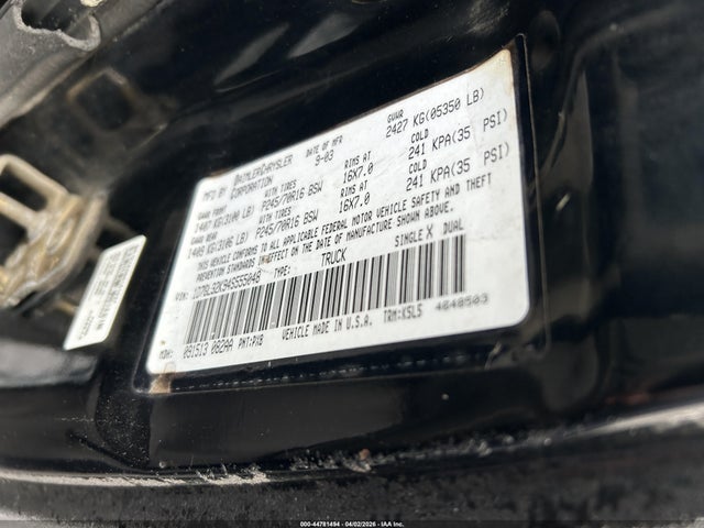 44781494 :رقم المزاد ، 1D7GL32K94S555048 vin ، 2004 Dodge Dakota Sport مزاد بيع