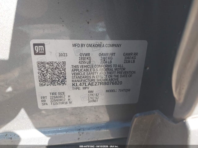 Продажа на аукционе авто 2024 Buick Envista Preferred Fwd, vin: KL47LAE27RB076820, номер лота: 44781542