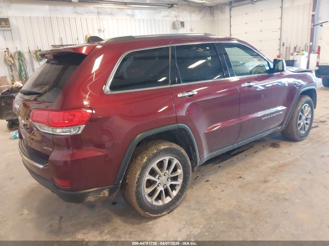 44781738 :رقم المزاد ، 1C4RJFBG2GC445608 vin ، 2016 Jeep Grand Cherokee Limited مزاد بيع