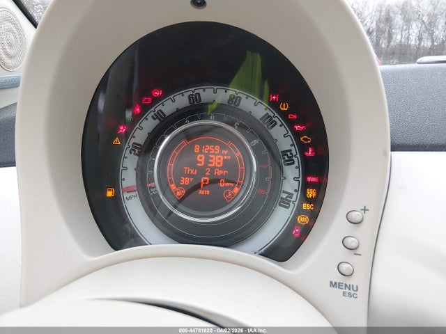Продажа на аукционе авто 2012 Fiat 500 Lounge, vin: 3C3CFFCR3CT119813, номер лота: 44781820
