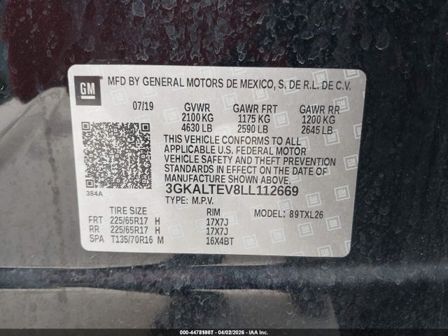 2020 GMC TERRAIN 3GKALTEV8LL112669 Photo 8