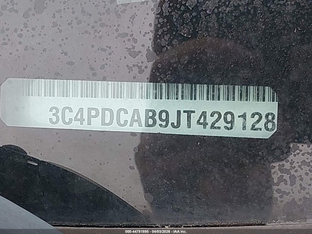 44781895 :رقم المزاد ، 3C4PDCAB9JT429128 vin ، 2018 Dodge Journey Se مزاد بيع