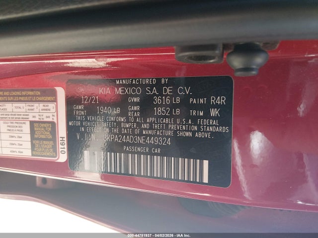 KIA RIO S 2022 3KPA24AD3NE449324 Image 9