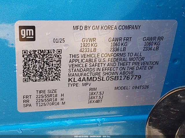 Продажа на аукционе авто 2025 Buick Encore Gx Sport Touring Fwd, vin: KL4AMDSL0SB176779, номер лота: 44781958