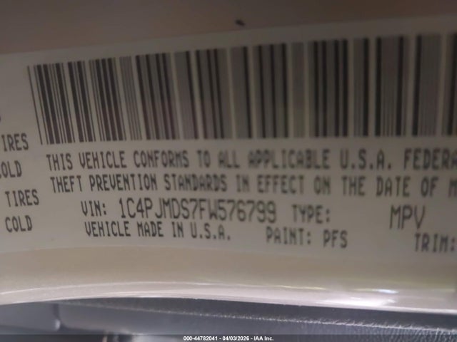 2015 JEEP CHEROKEE 1C4PJMDS7FW576799 Photo 8