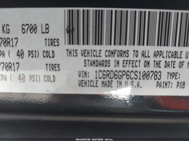 2012 RAM 1500 1C6RD6GP6CS100783 Photo 8